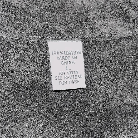 VTG 80’s Black Authentic Leather Jacket: Size L - Picture 2 of 2